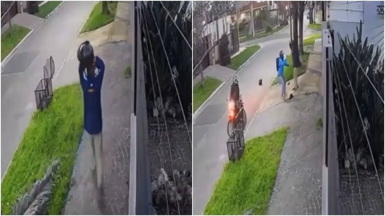 Le robaron la moto y, mientras lloraba en la calle, volvieron a asaltarlo de nuevo